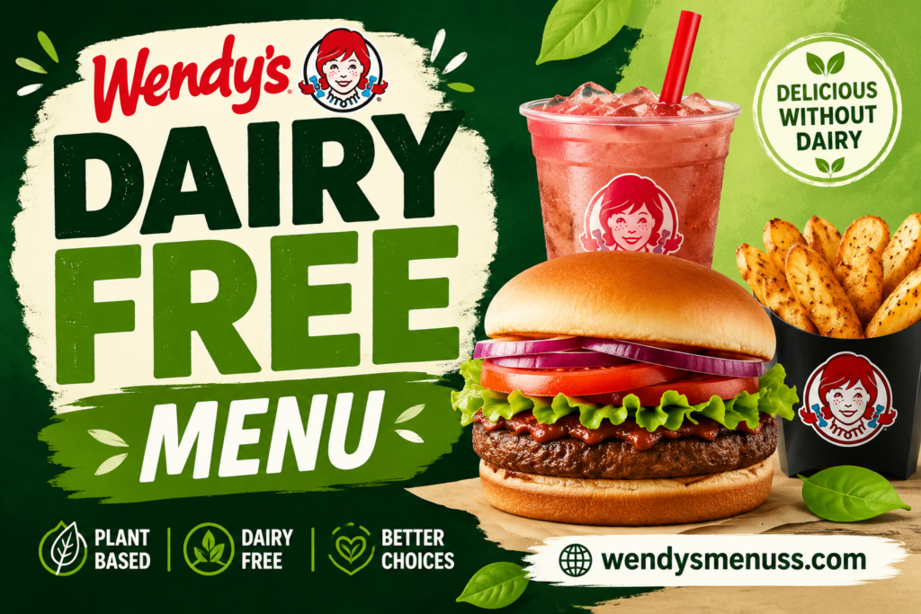 Wendy’s Dairy Free Menu with Prices 2026