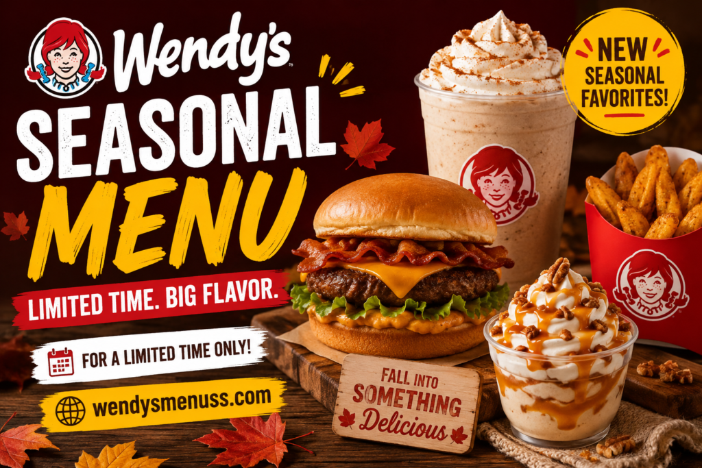 Wendy’s Seasonal Menu with Prices 2026