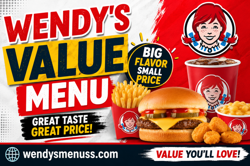 Wendy’s Value Menu with Prices 2026