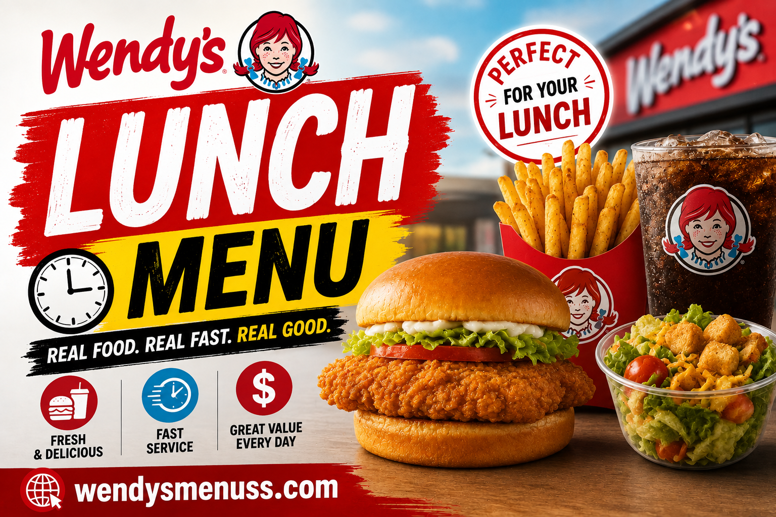 Wendy’s Lunch Menu with Prices 2026