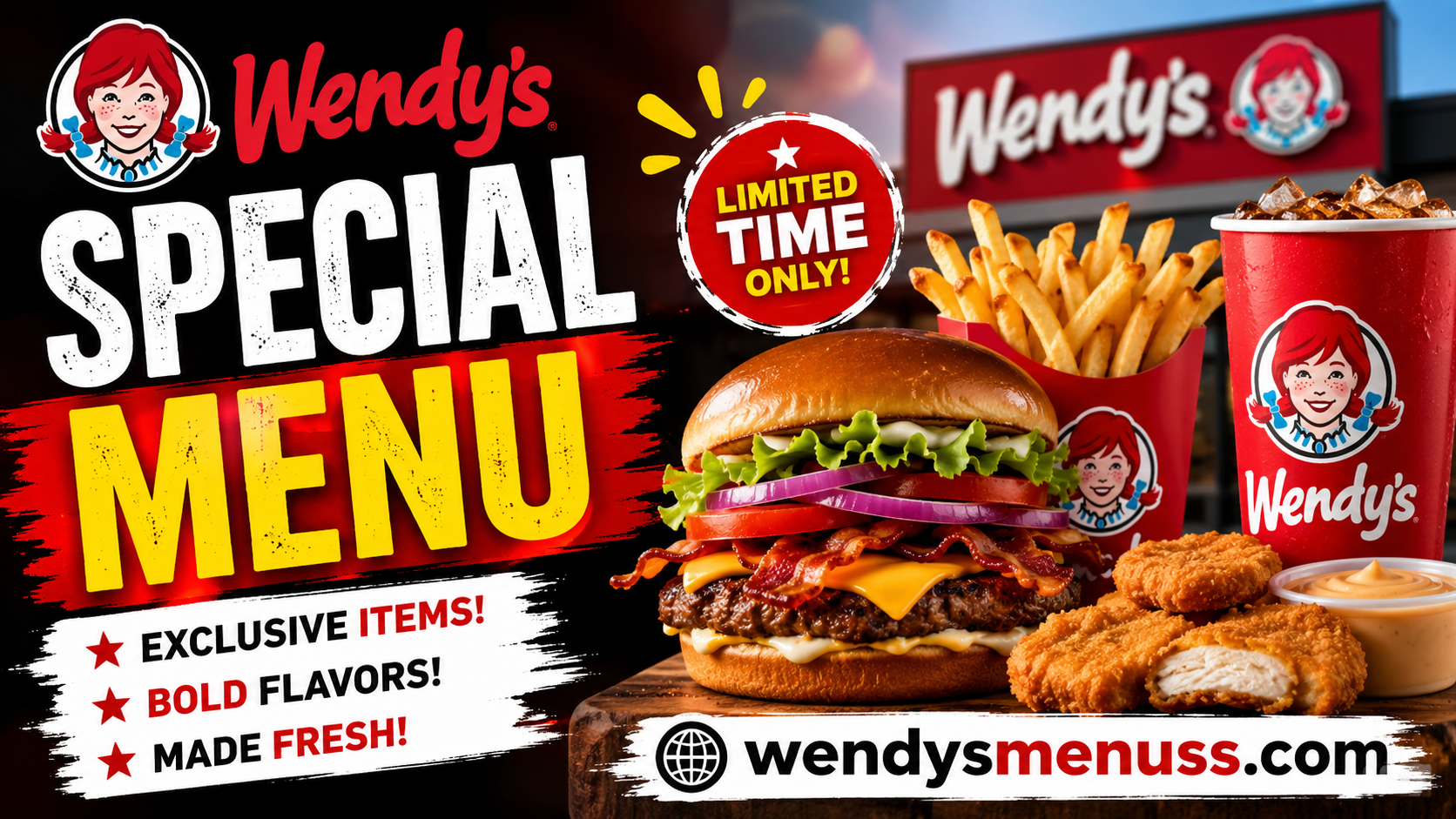 Wendy's Special Menu with Prices 2026