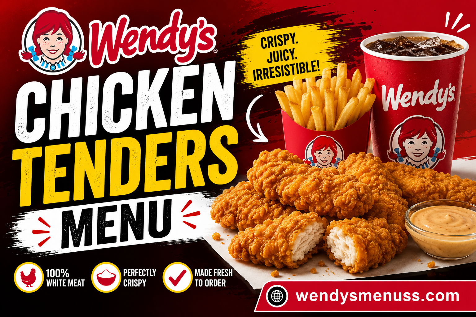Wendy's Chicken Tenders Menu with Prices 2026