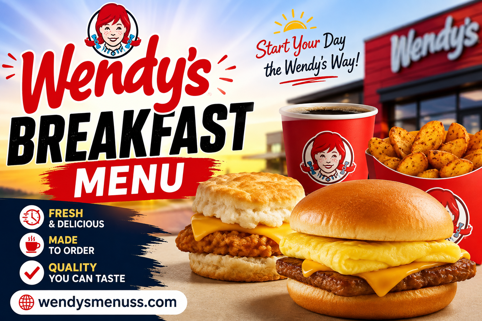 Wendy’s Breakfast Menu with Prices 2026