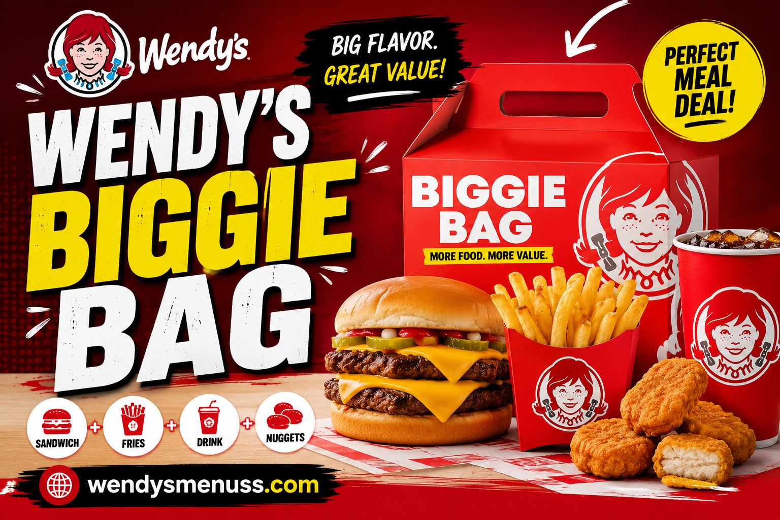 Wendy’s Biggie Bag Menu with Prices 2026