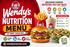 Wendy’s Nutrition Menu with Prices 2026